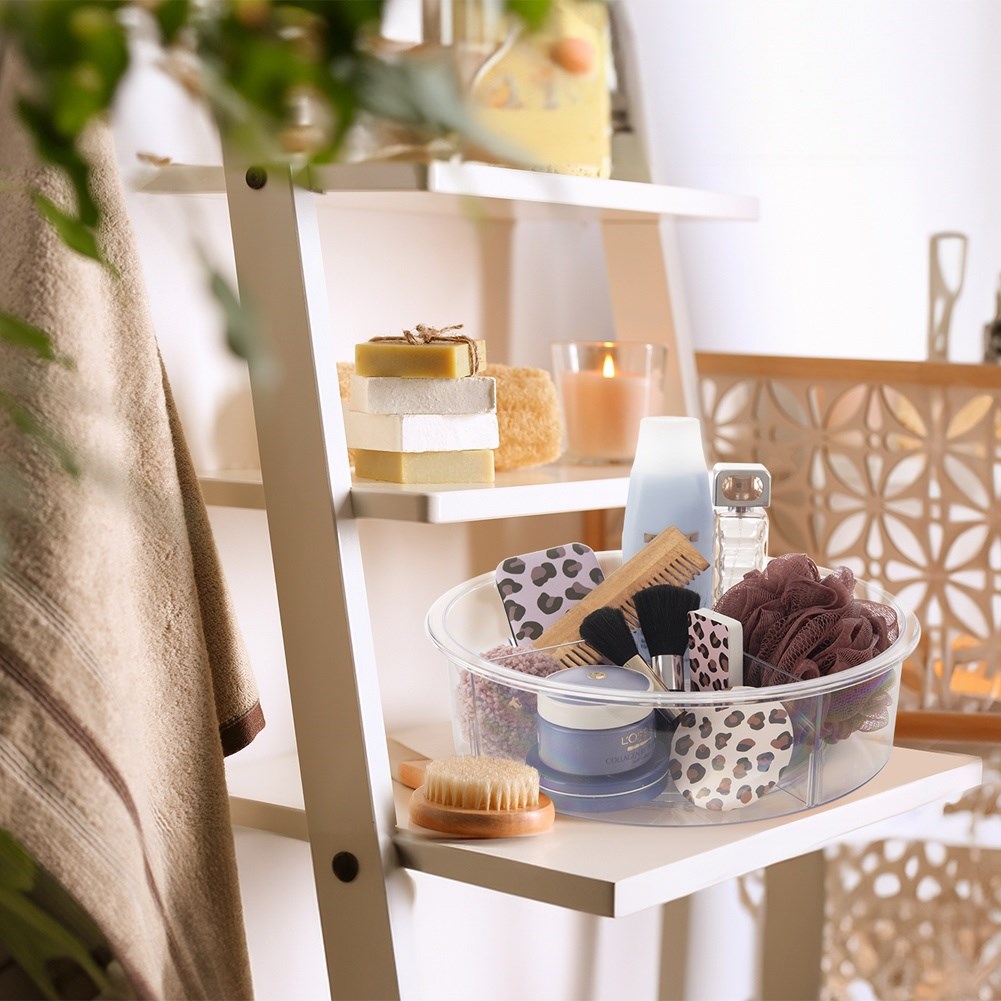 Rotating organizer container, divided, 30 cm