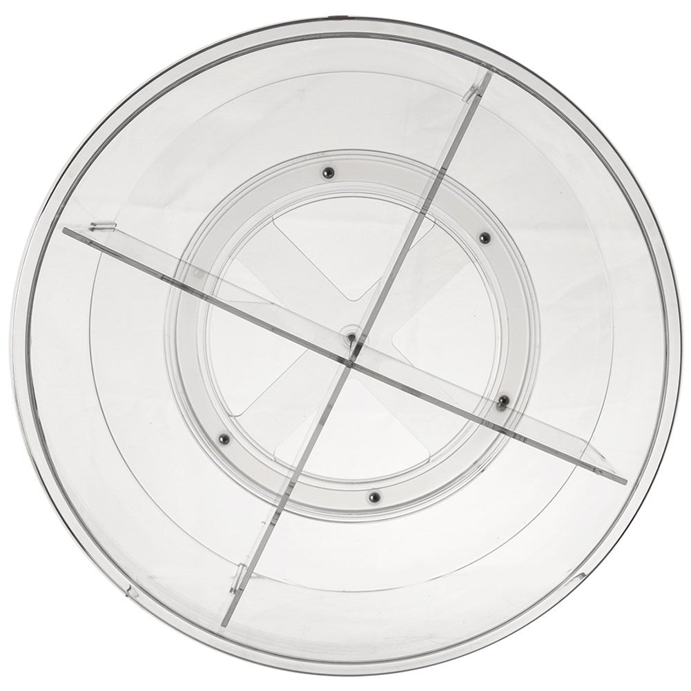 Rotating organizer container, divided, 30 cm