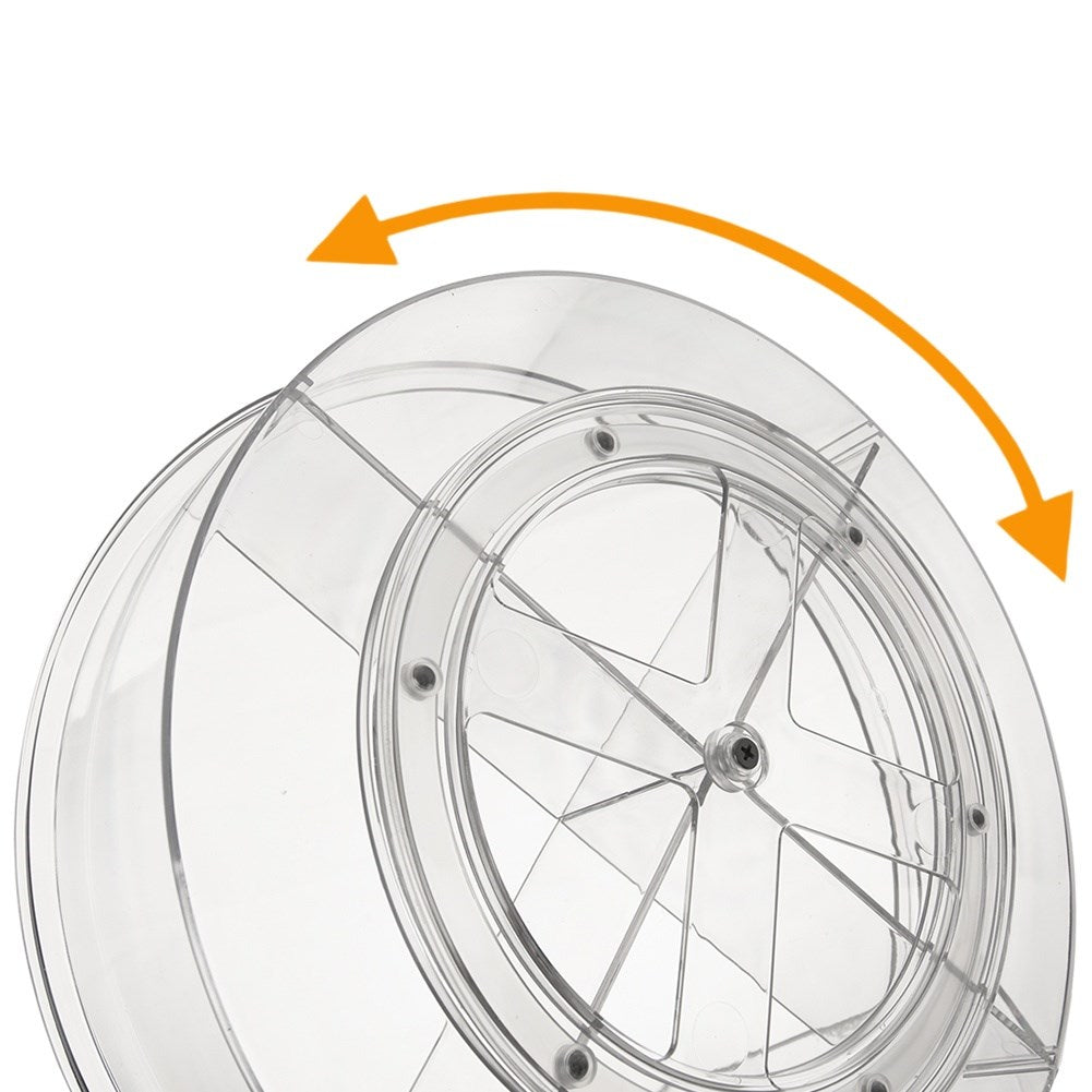 Rotating organizer container, divided, 30 cm