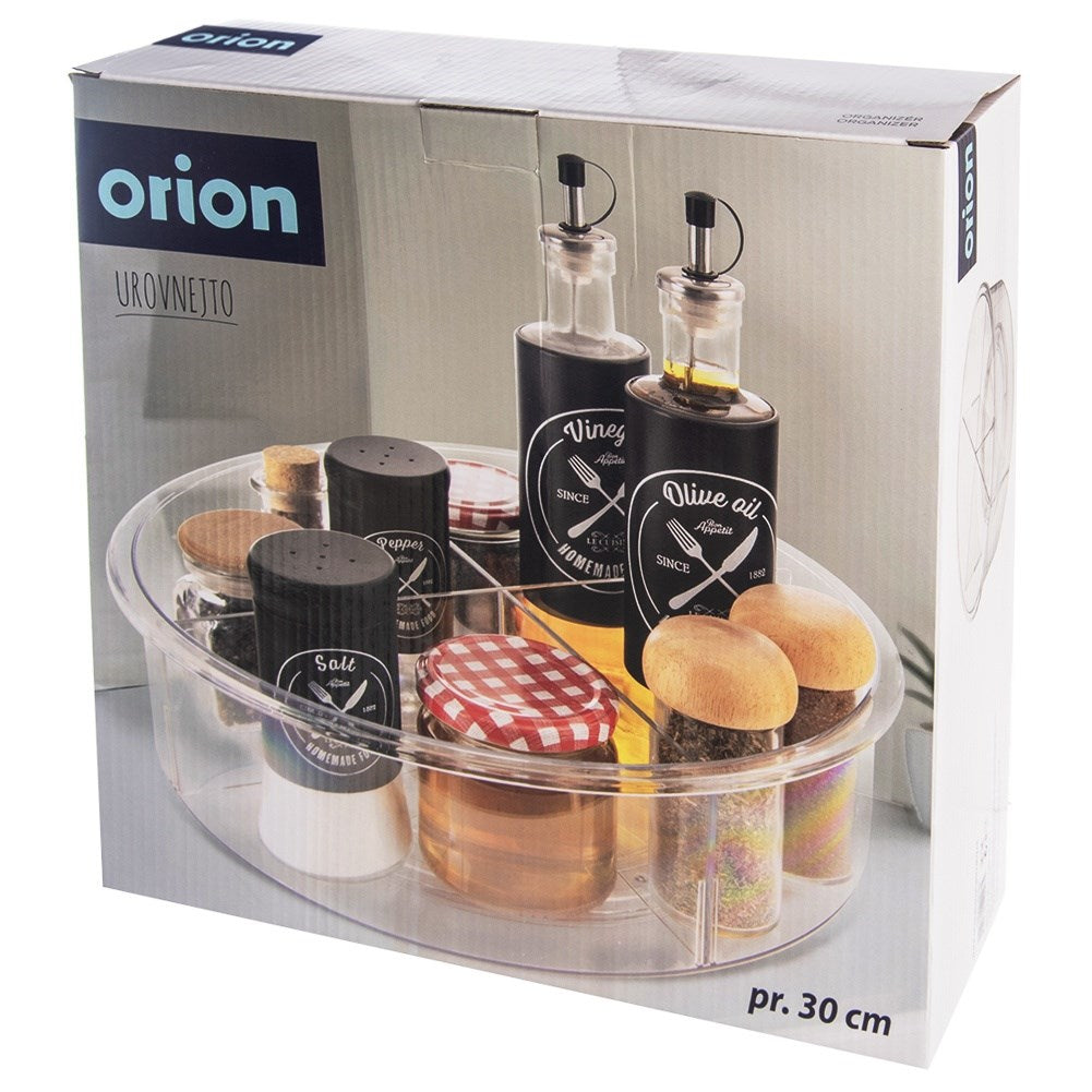 Rotating organizer container, divided, 30 cm