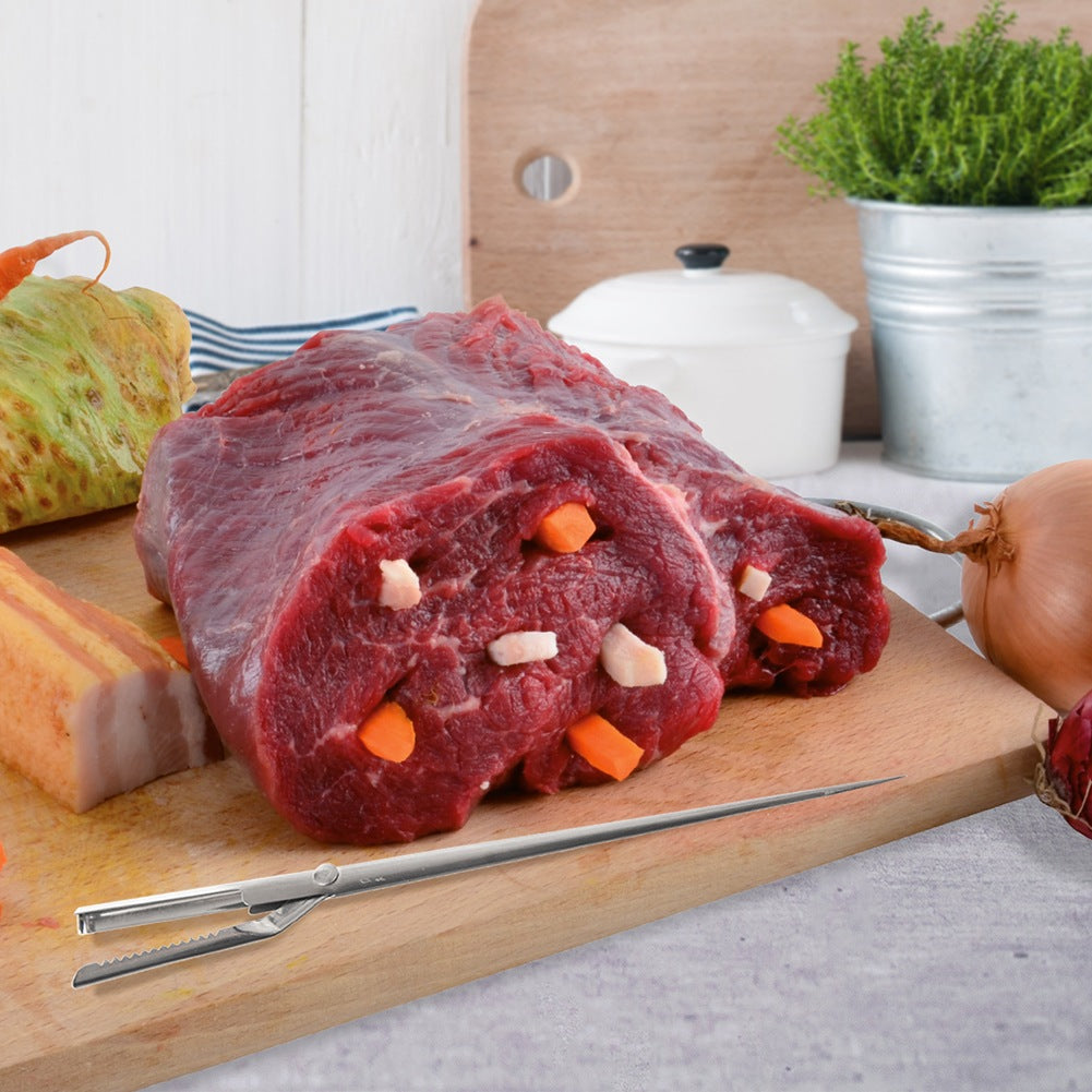 Roulade skewer, meat, steel, 19 cm