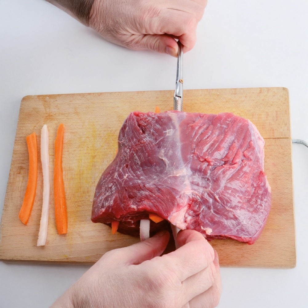 Roulade skewer, meat, steel, 19 cm