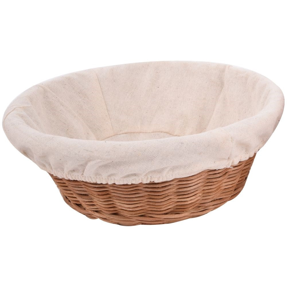 Round Bread Basket in Rattan for Elegant Serving