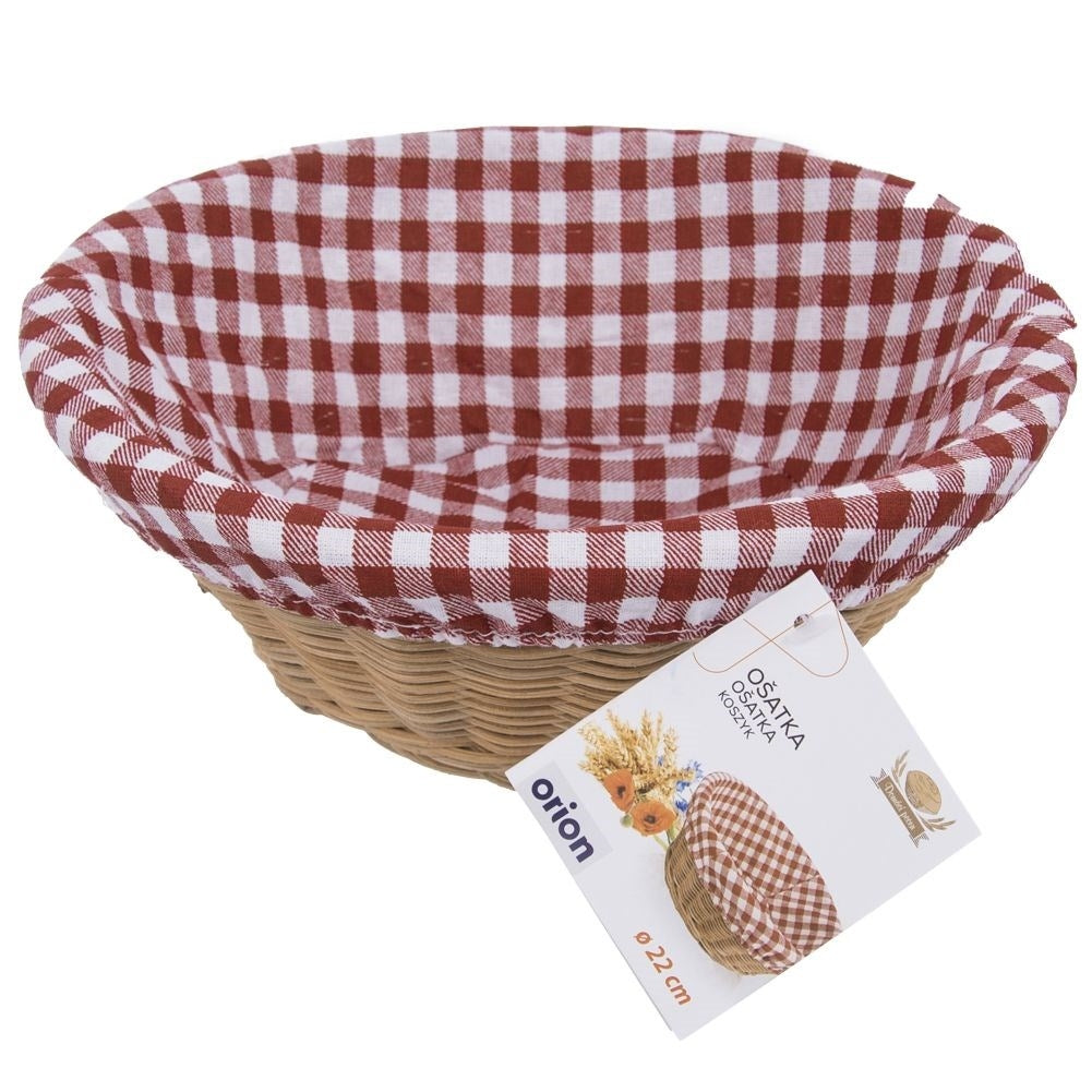 Round Bread Basket in Rattan for Elegant Serving