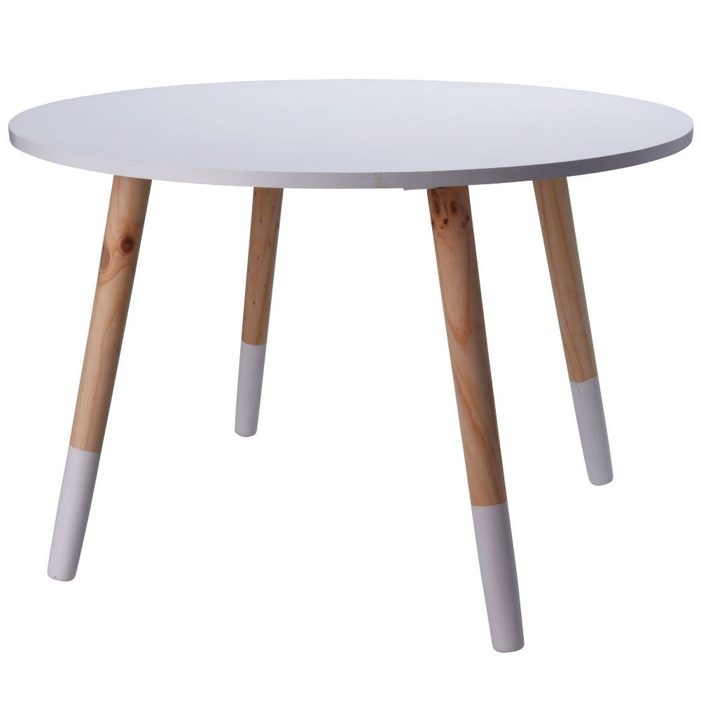 Round Children's Table 60 cm - Stable and Stylish in Wood