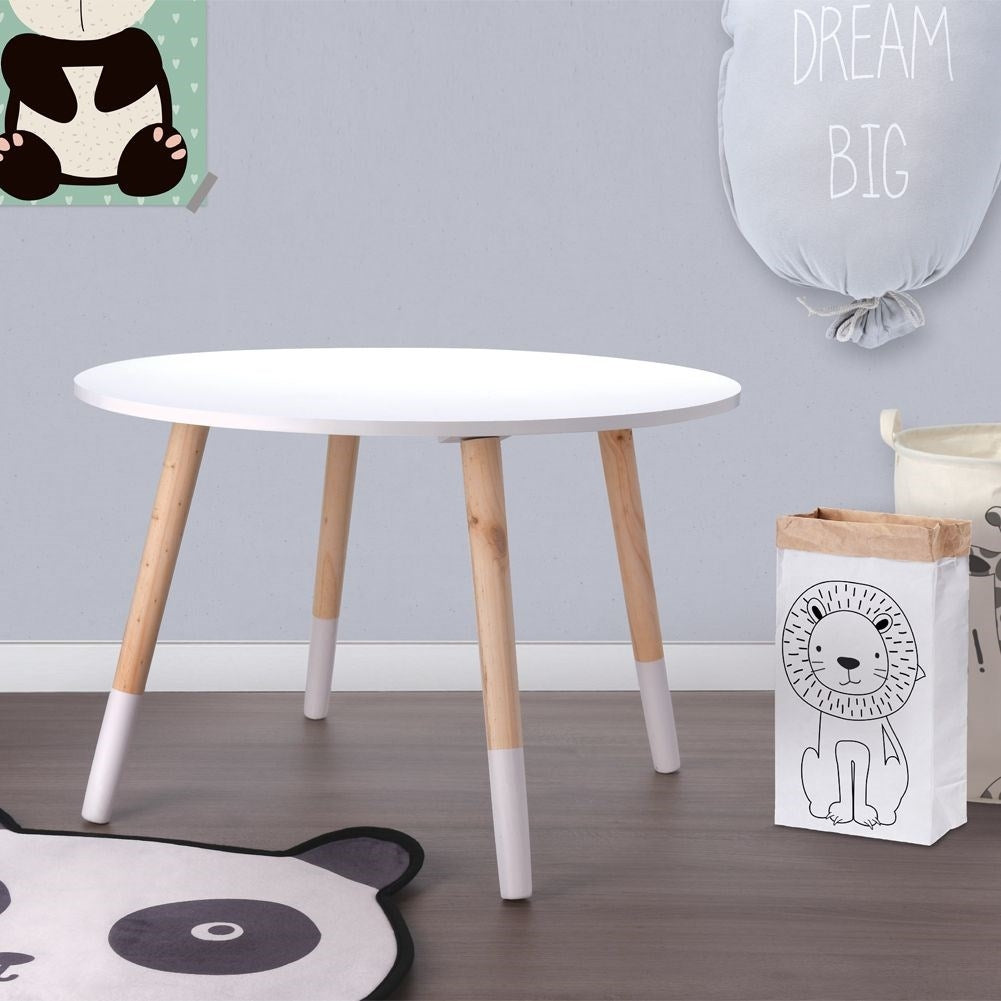 Round Children's Table 60 cm - Stable and Stylish in Wood