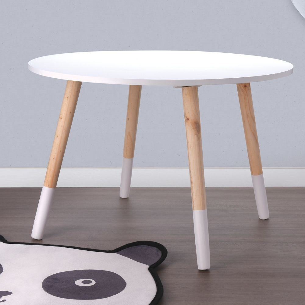 Round Children's Table 60 cm - Stable and Stylish in Wood