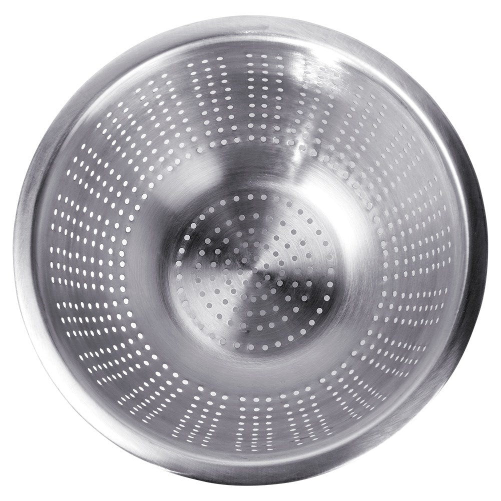 Round Colander in Stainless Steel for Rinsing and Straining