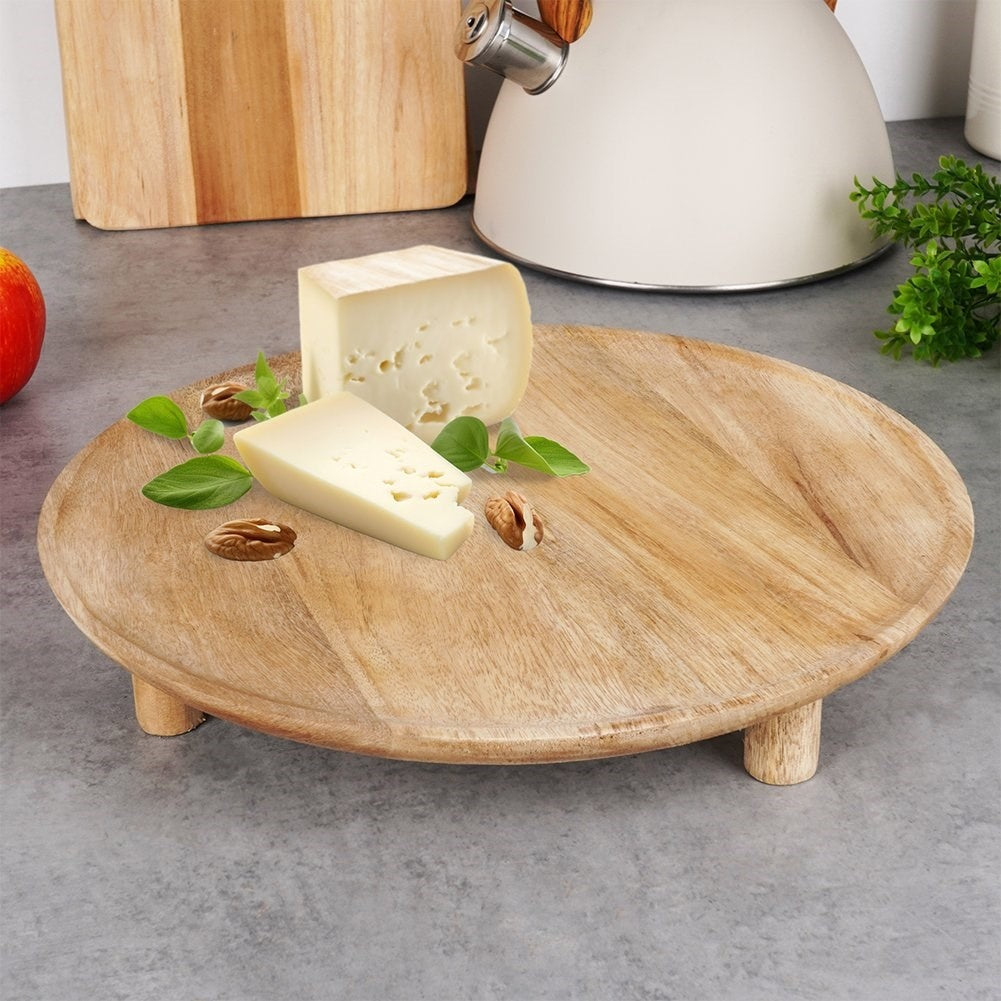 Round Cutting Board in Mango Wood for Serving and Cutting