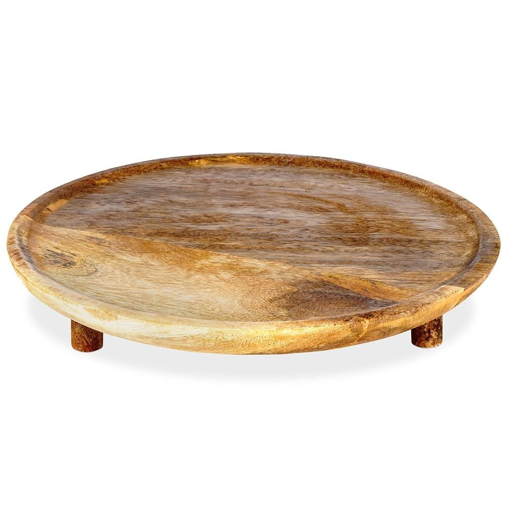 Round Cutting Board in Mango Wood for Serving and Cutting