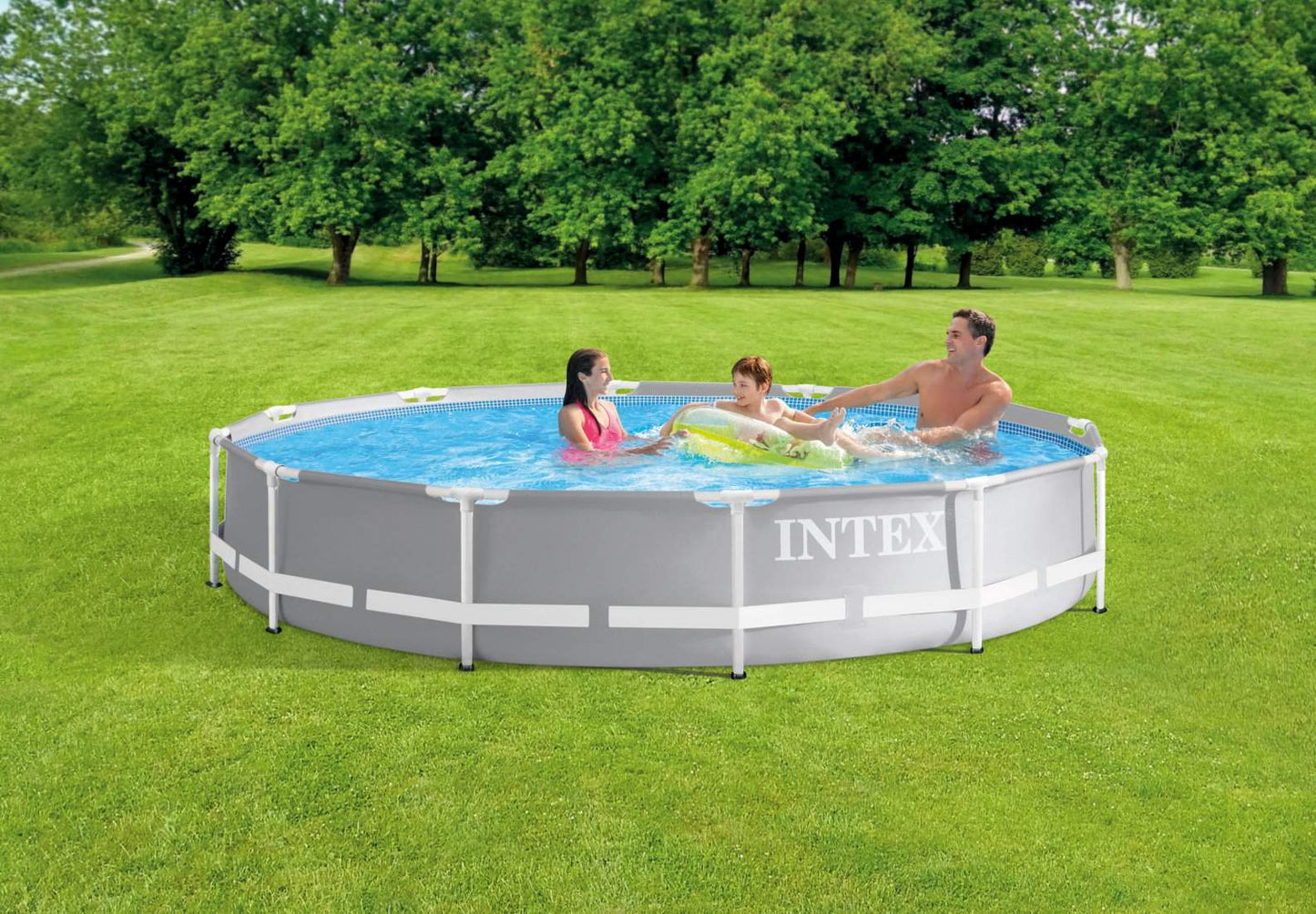 Round Frame Garden Pool, 366 cm Diameter, 3-Layer PVC