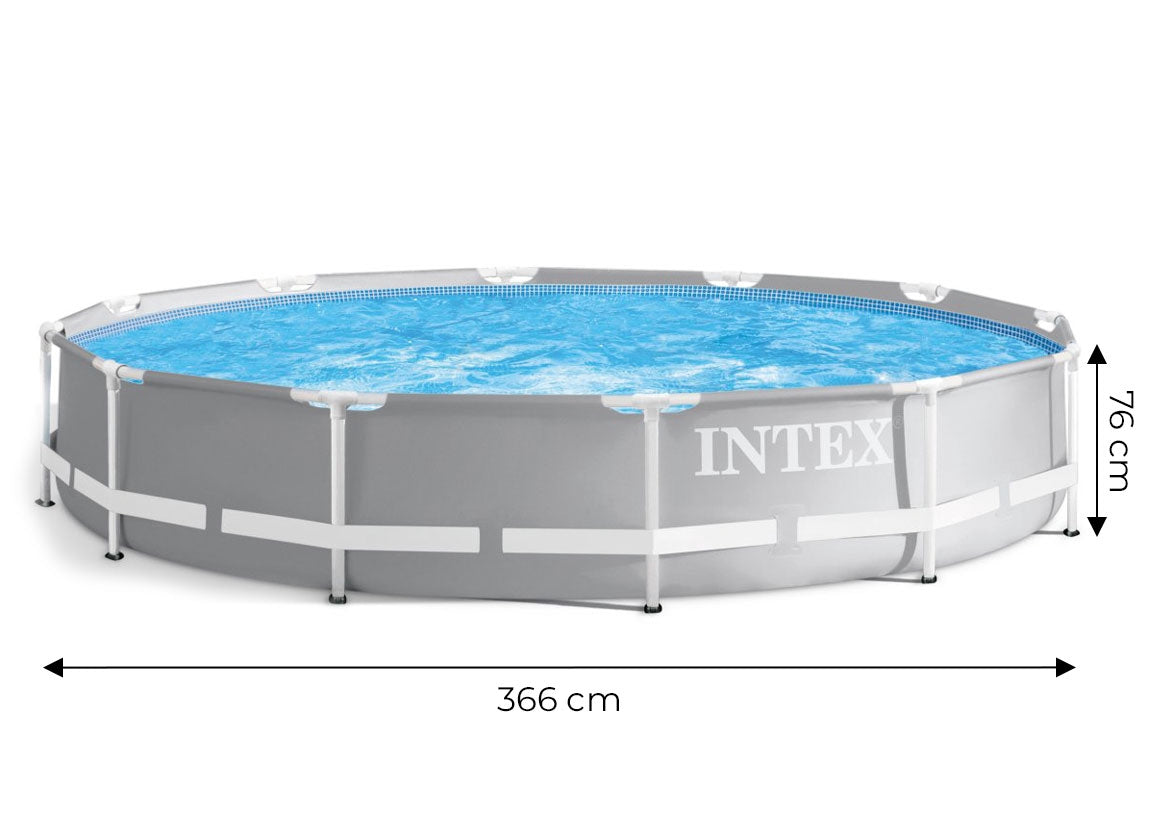 Round Frame Garden Pool, 366 cm Diameter, 3-Layer PVC