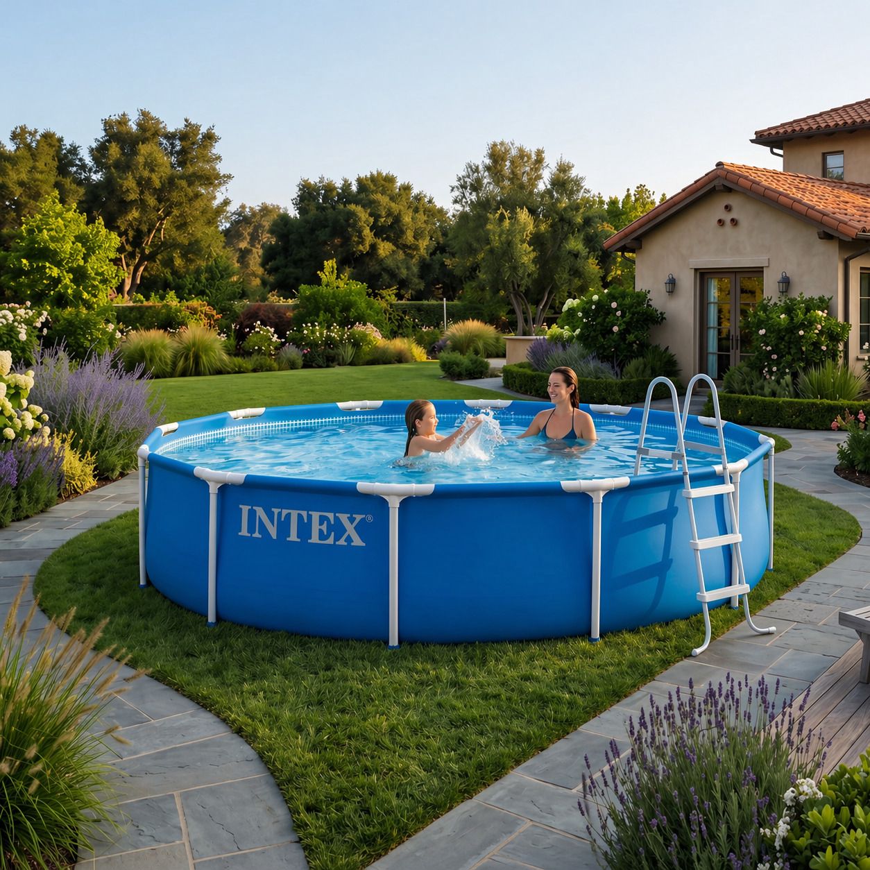 Round Frame Garden Pool 366x76 cm, 6503L Capacity