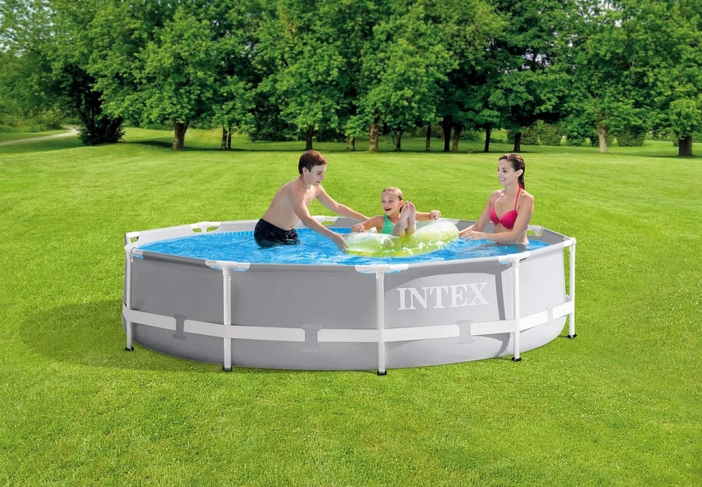 Round Frame Pool 305cm with Filter Pump, 4485L Capacity