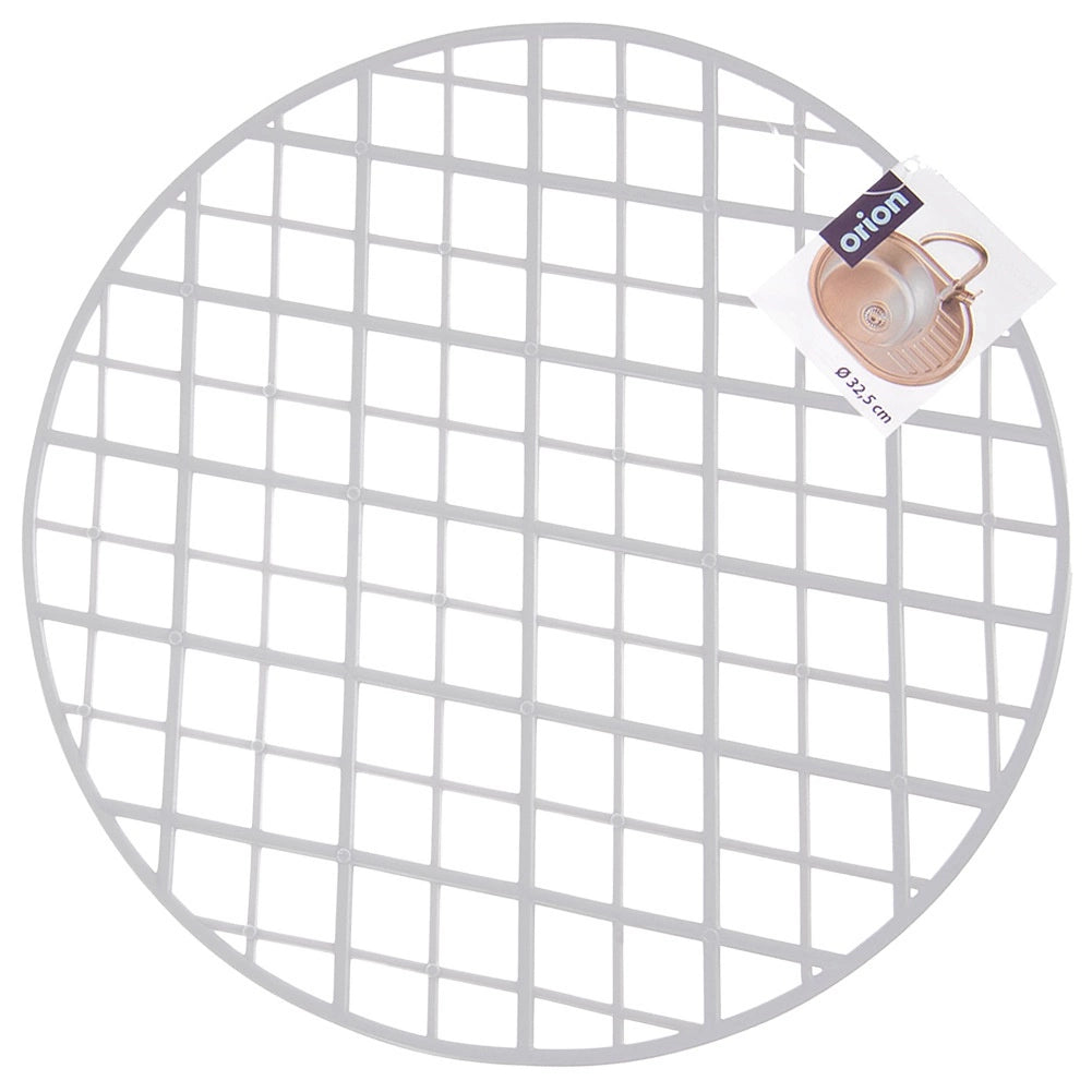 Round Grey Sink Mat, 32.5 cm – Protects & Non-Slip