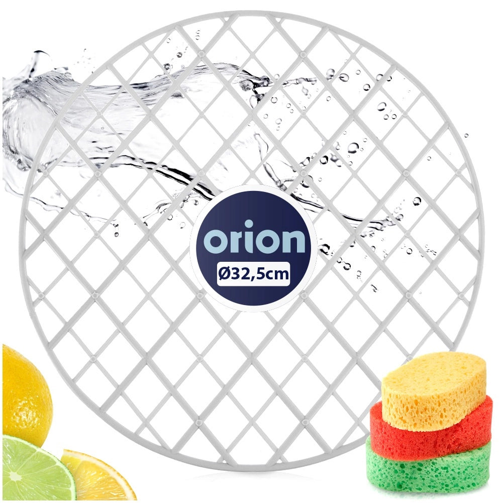 Round Grey Sink Mat, 32.5 cm – Protects & Non-Slip