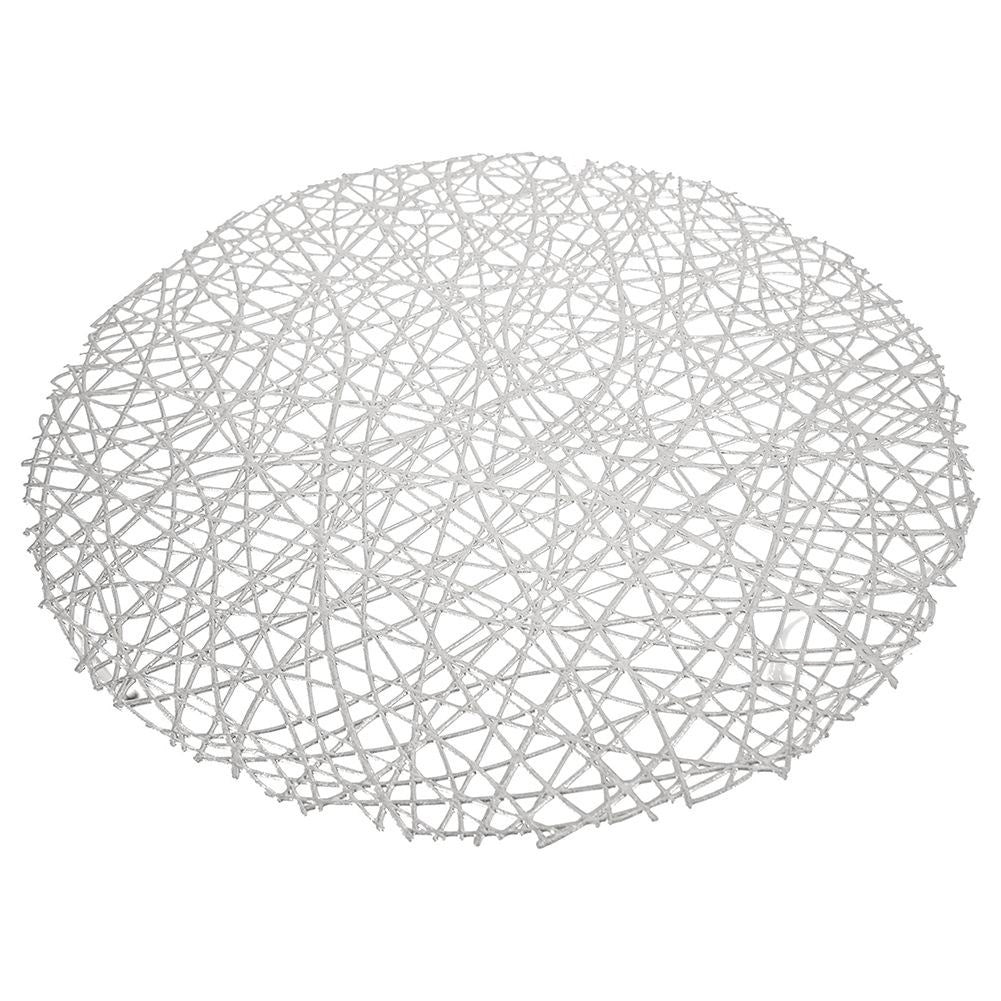 Round Kitchen Tray in Shiny Thermoplastic for Elegant Table Setting