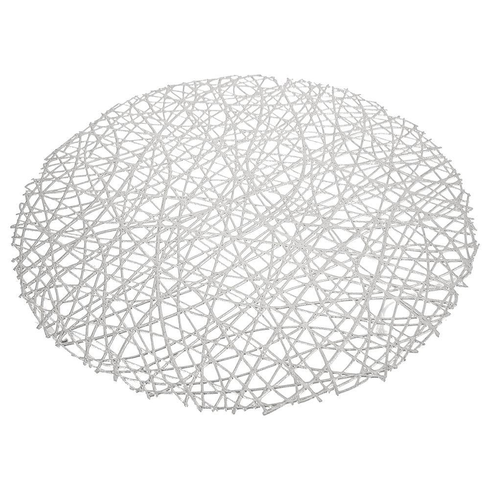 Round Kitchen Tray in Shiny Thermoplastic for Elegant Table Setting