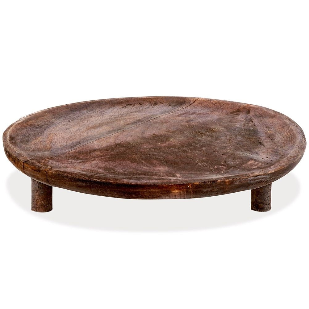 Round Mango Wood Cutting Board for Cutting and Serving