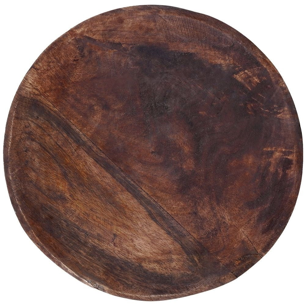Round Mango Wood Cutting Board for Cutting and Serving