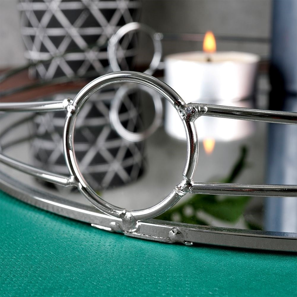 Round Mirror Tray for Candlesticks - 31 cm Diameter