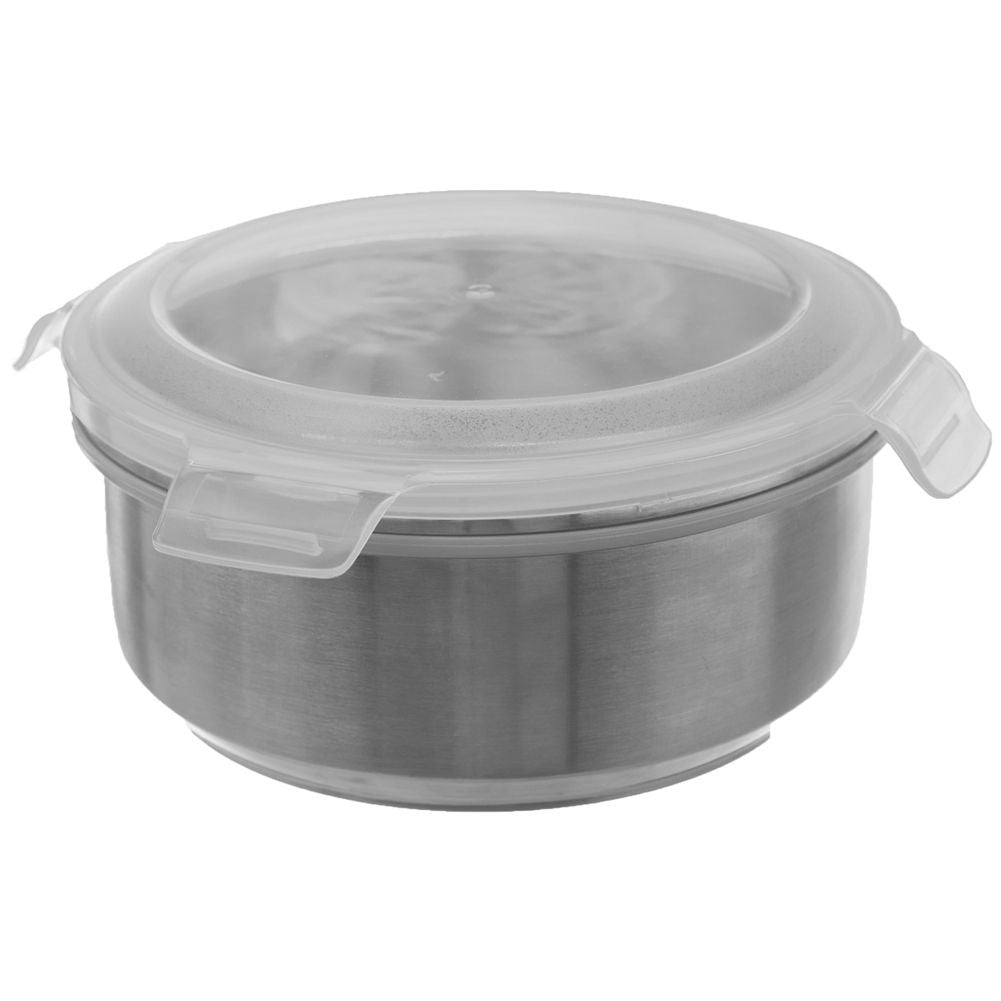 Round Stainless Steel Lunch Box with Sealing Lid