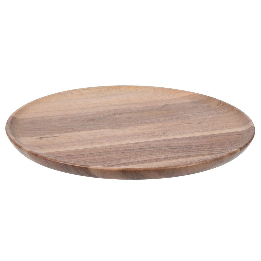 Round acacia tray – elegant underlay for decorations