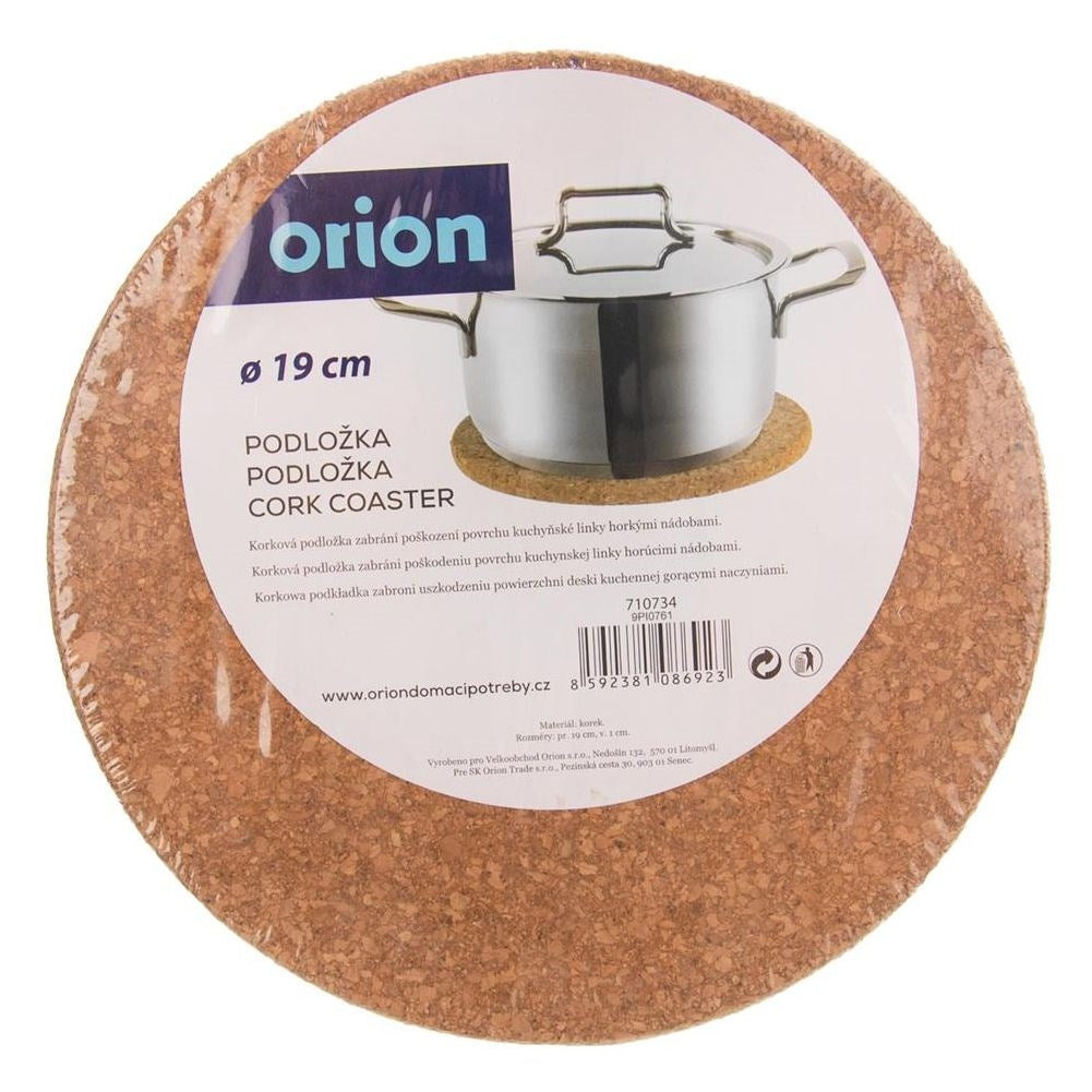 Round cork mat with excellent heat insulating properties