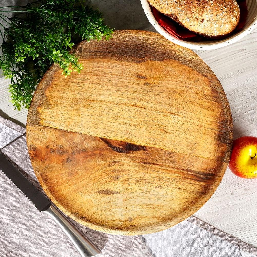 Round cutting board in mango wood | Perfect for serving