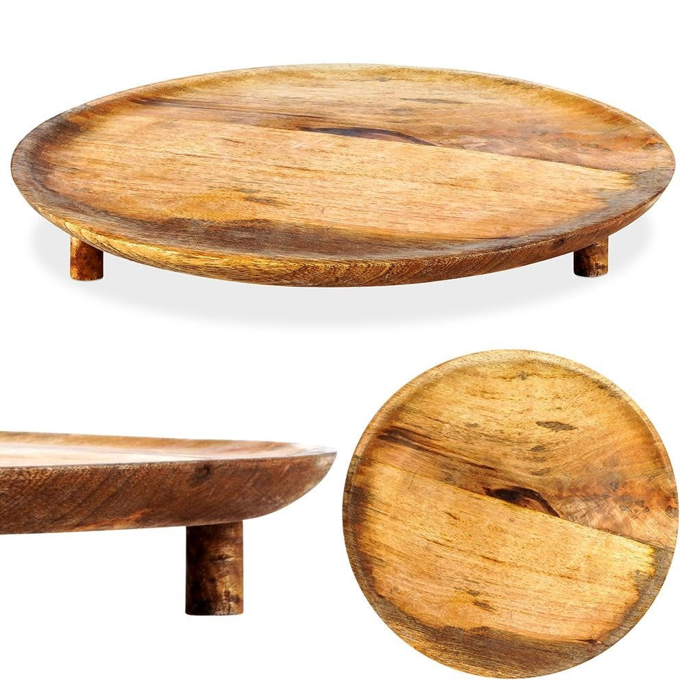 Round cutting board in mango wood | Perfect for serving