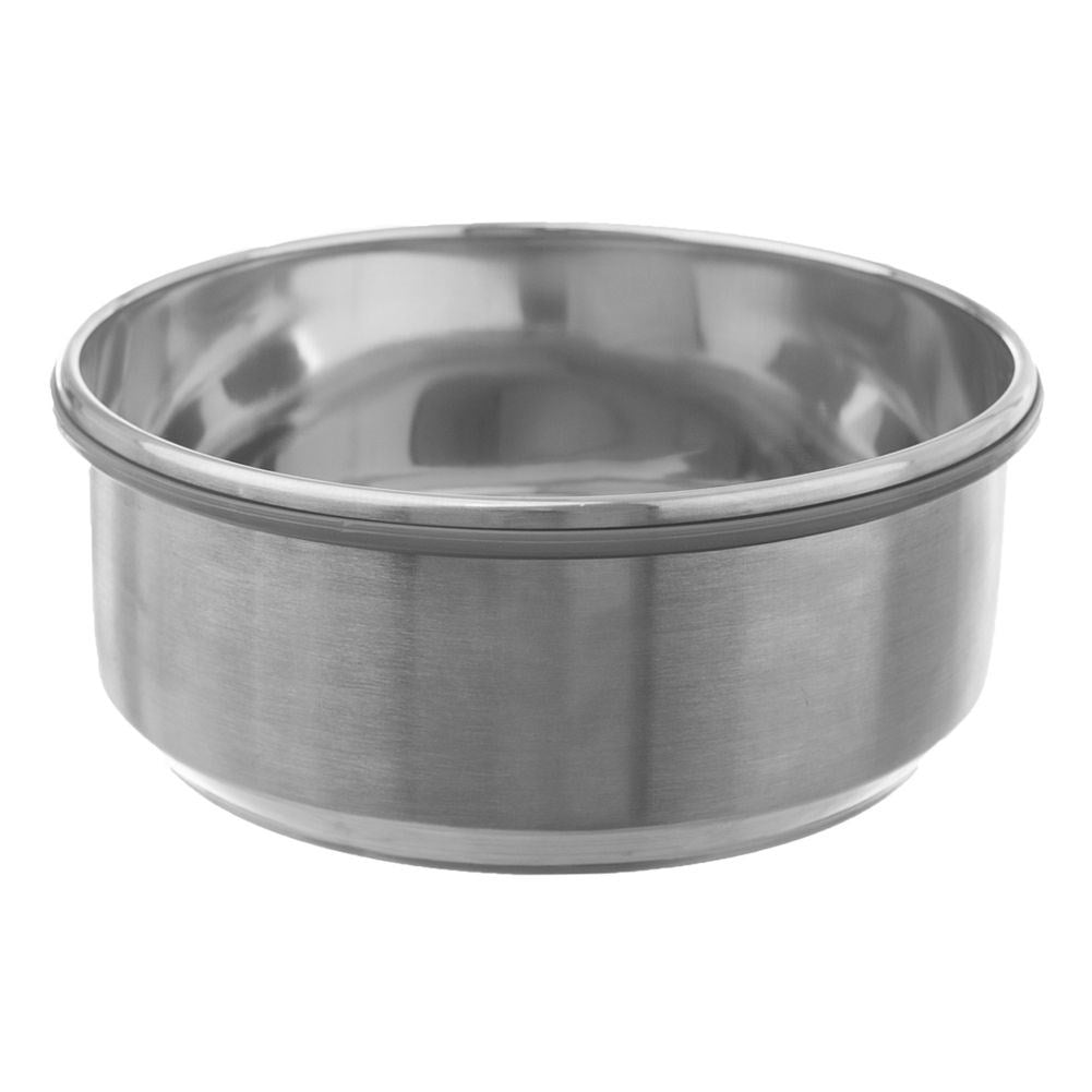 Round food box in stainless steel with tight closure