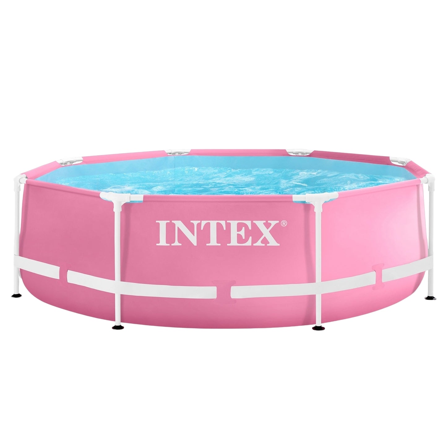 Round frame pool for children 244x76 cm pink INTEX 28290