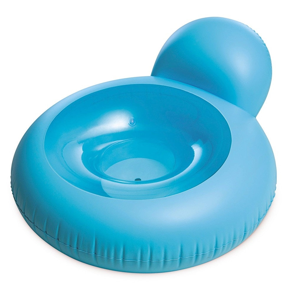 Round inflatable swimming lounger mattress, blue Intex 58889
