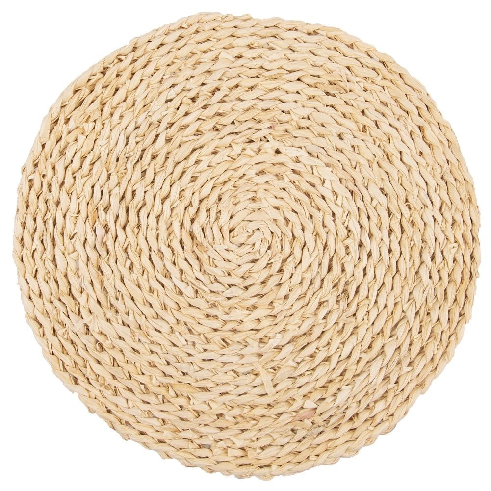 Round kitchen mat made of corn leaves - Natural and stylish