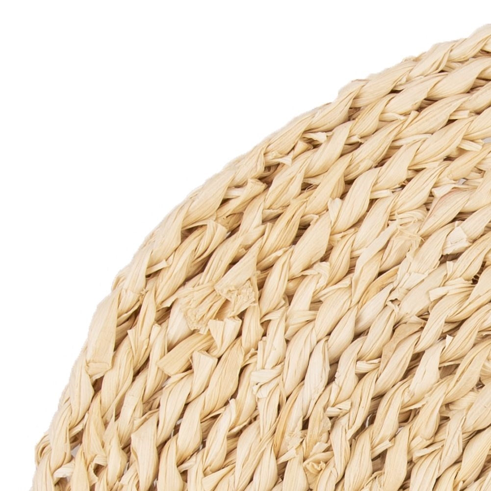 Round kitchen mat made of corn leaves - Natural and stylish