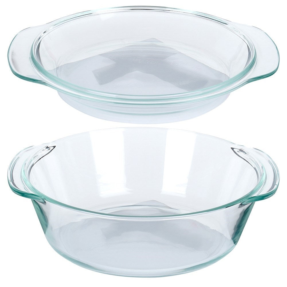 Round ovenproof form for baking and gratin