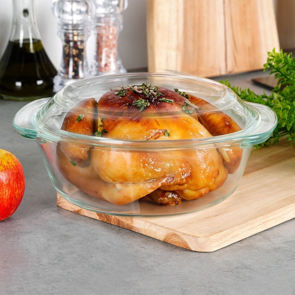 Round ovenproof form for baking and gratin