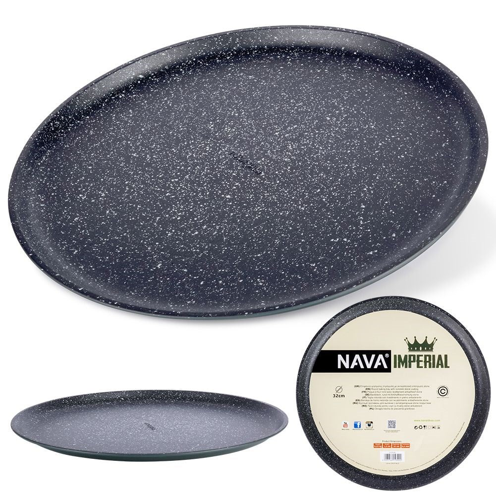 Round pizza plate 32.5 cm with non-stick granite coating