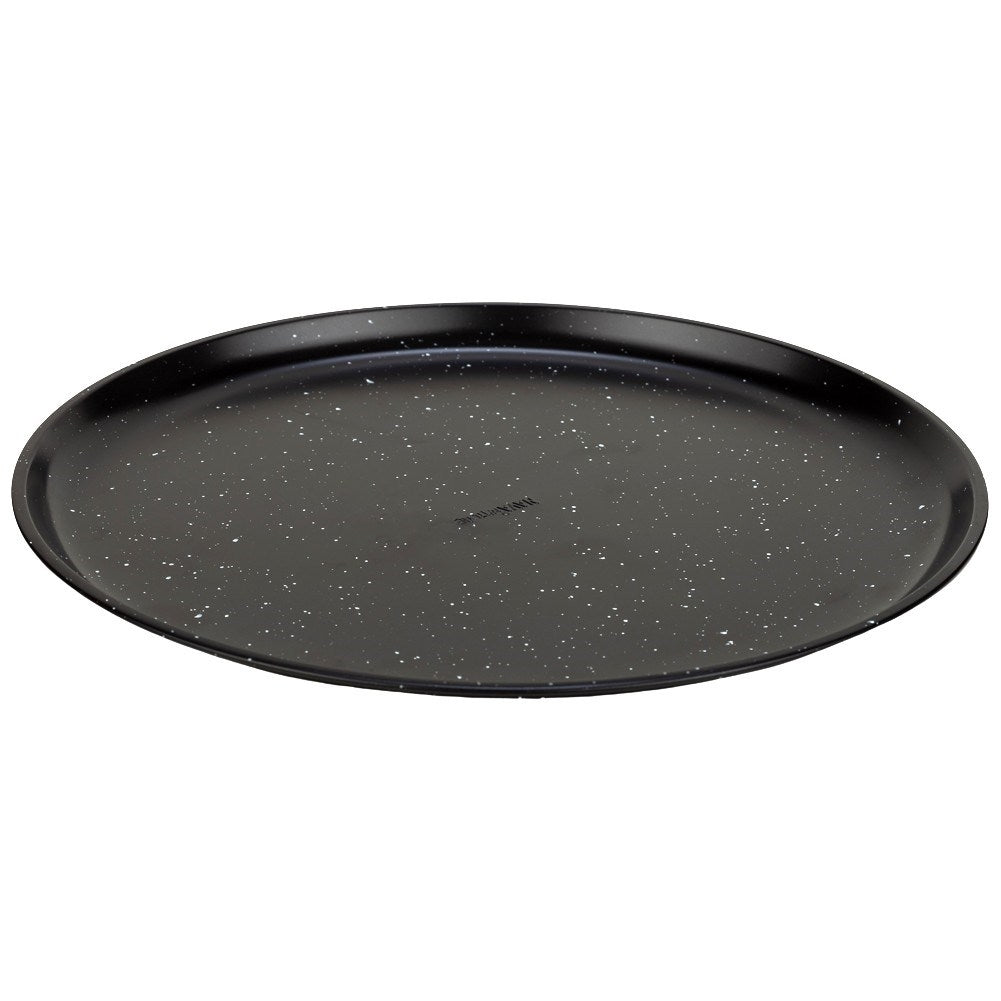 Round pizza plate with non-stick granite coating
