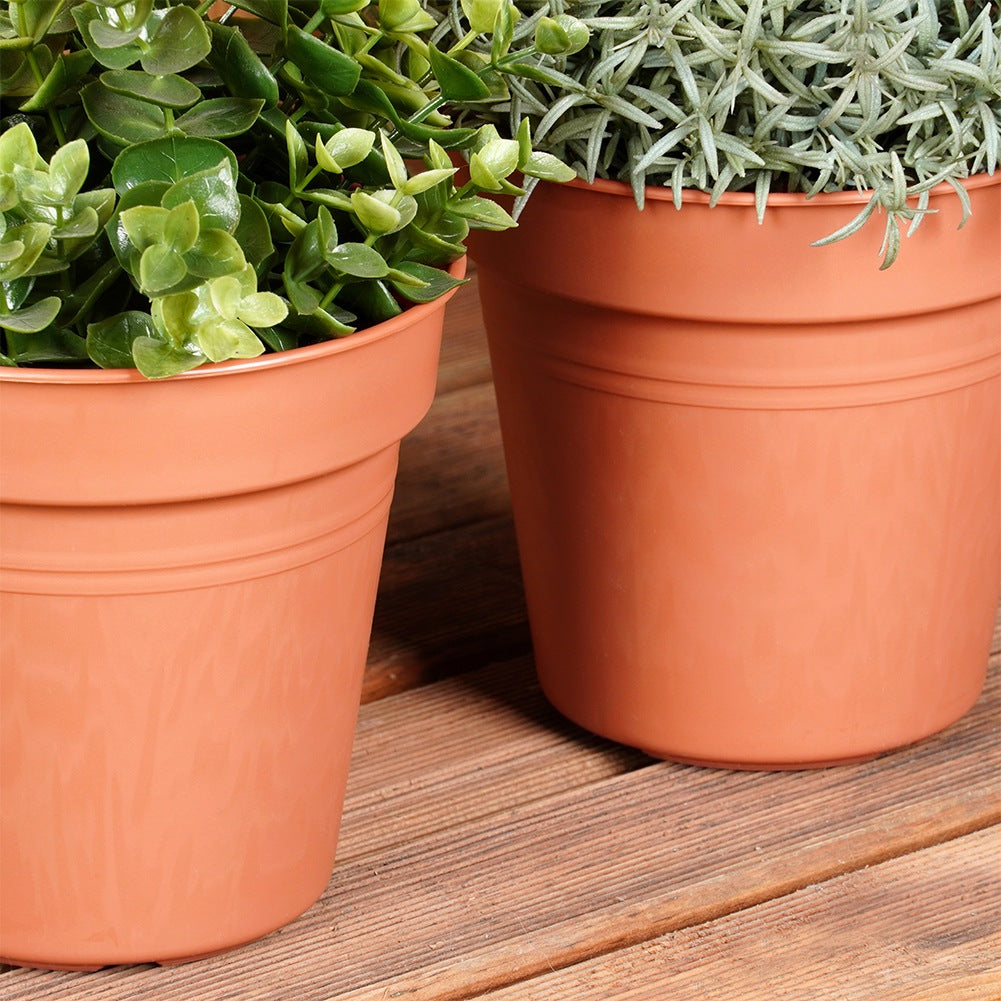 Round plastic garden pot 15 cm 3 pcs.
