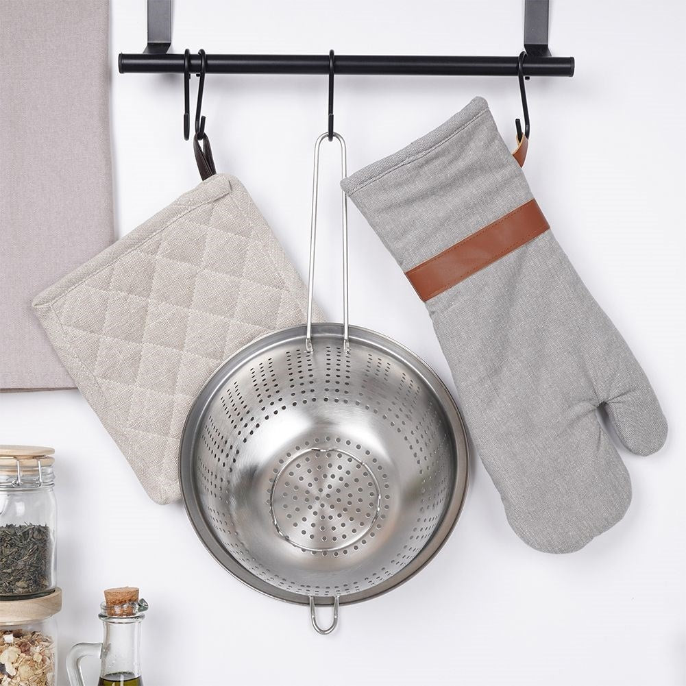Round strainer with stainless steel handle, dishwasher safe
