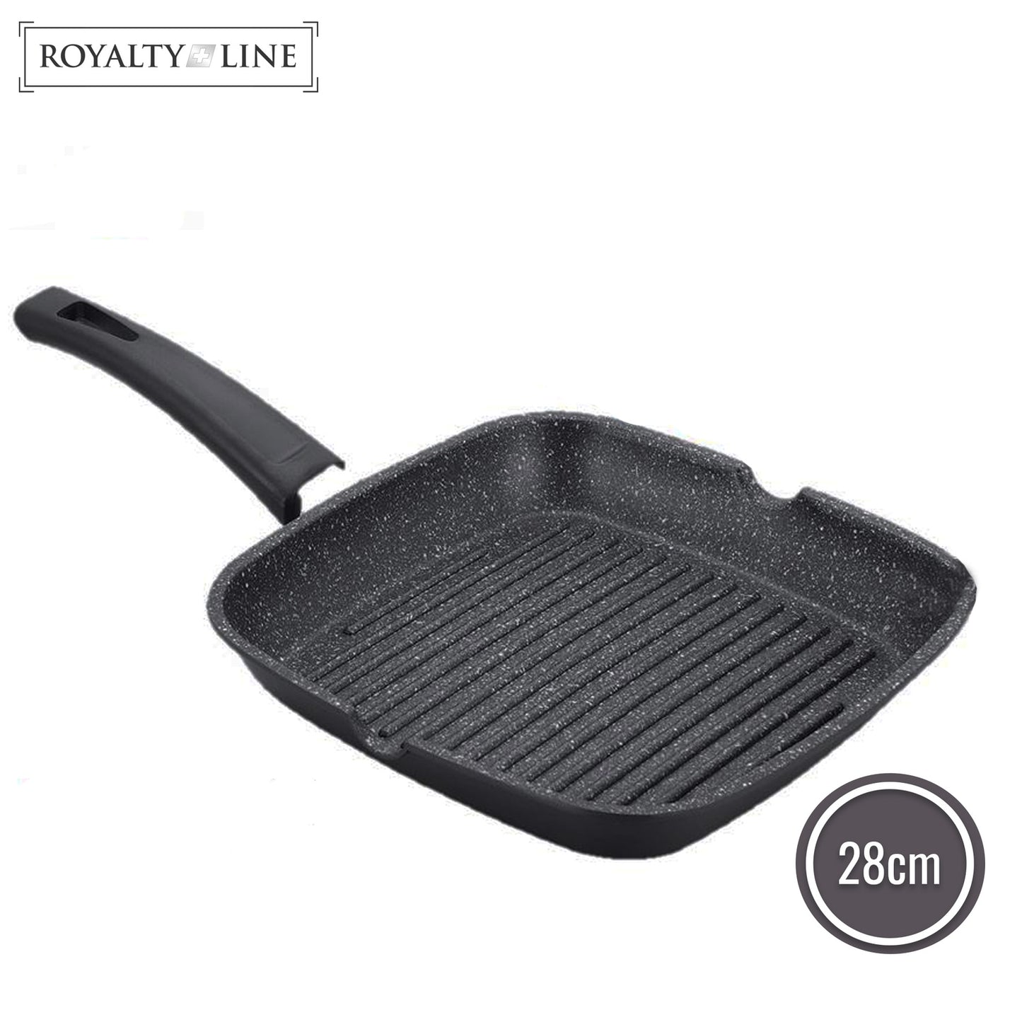Royalty Line 28cmGrill Pan with Stone Coating