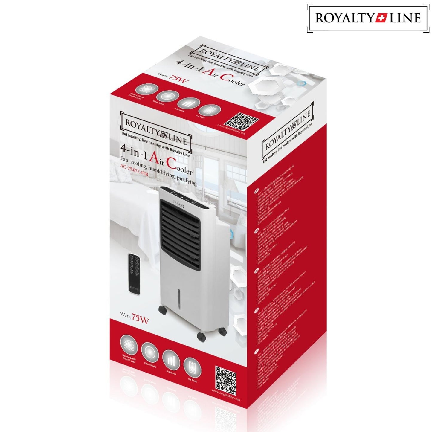 Royalty Line 4-in-1 Cooler, Humidifier, Fan & Air Purifier