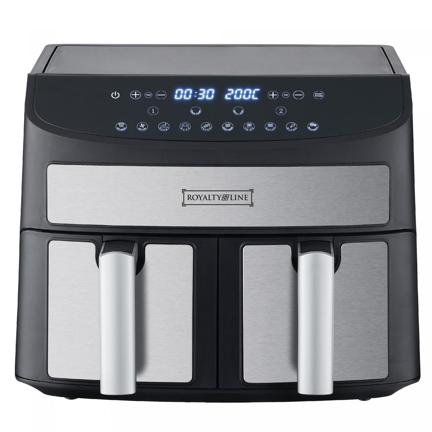 Royalty Line RL-AF5409: Dual Basket Air Fryer - 2000W