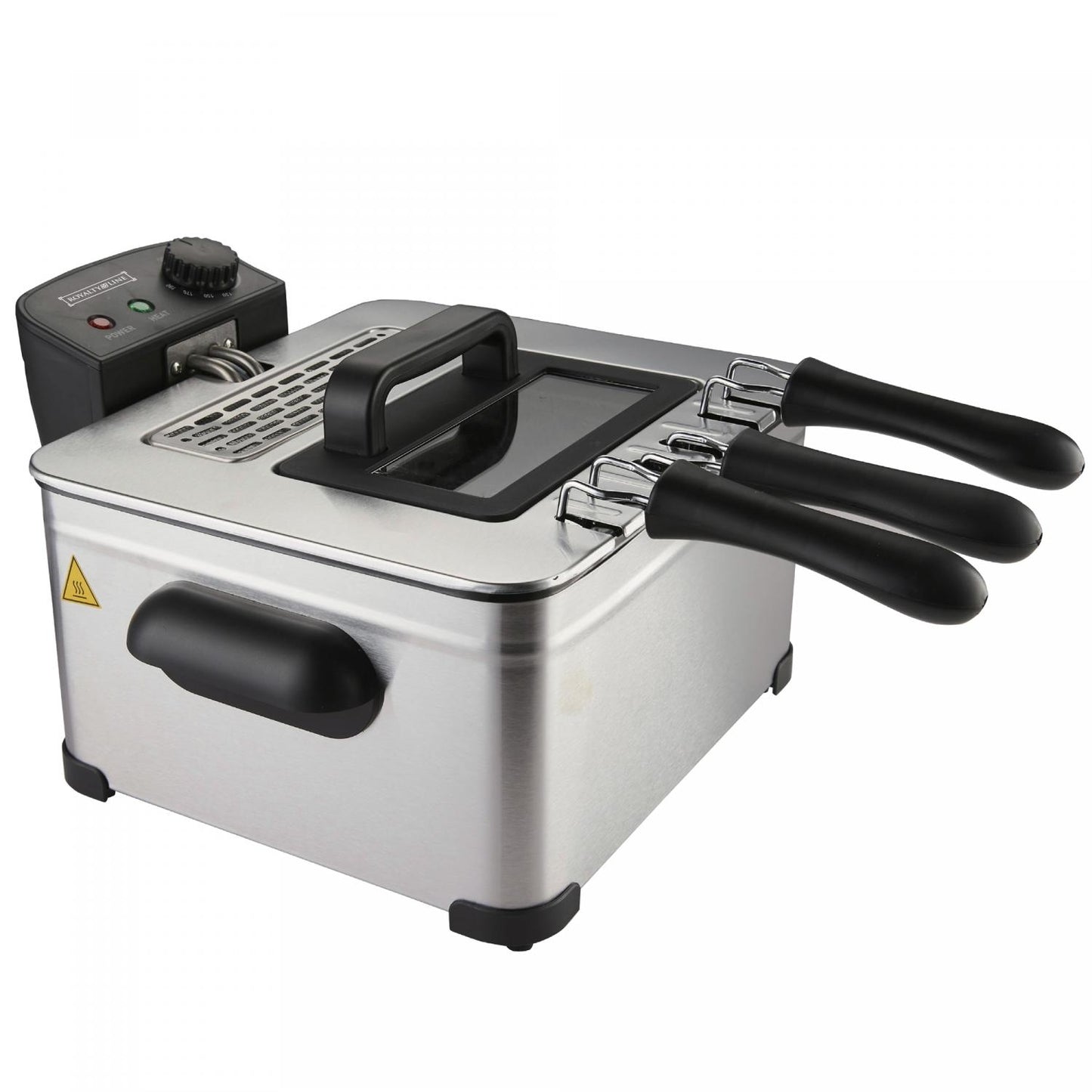 Royalty Line RL-DF4902: Stainless Steel Deep Fryer - 2000W