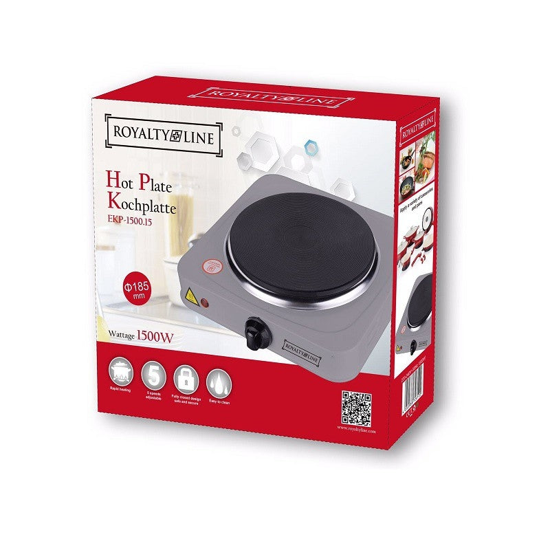 Royalty Line RL-EKP1500.15; Hot Plate 1500W Silver