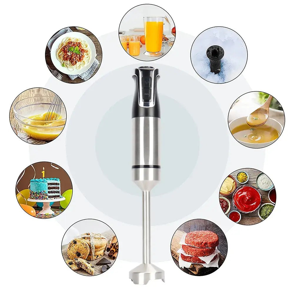 Royalty Line RL ESTM800BLK: Powerful Black Stick Immersion Blender for Smoothies and Soups