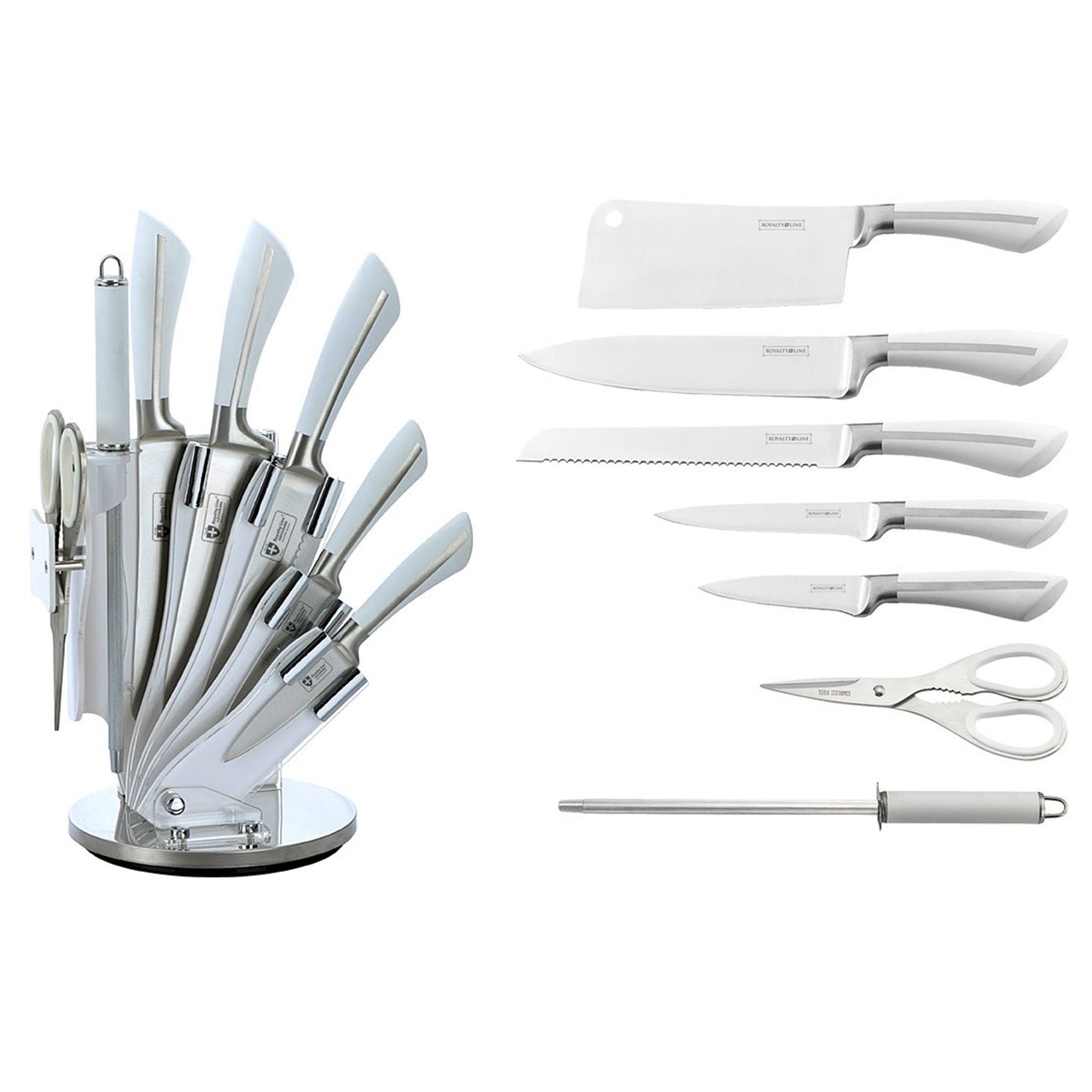 Royalty Line RL-KSS750; Stainless Steel Knives Set 8pcs