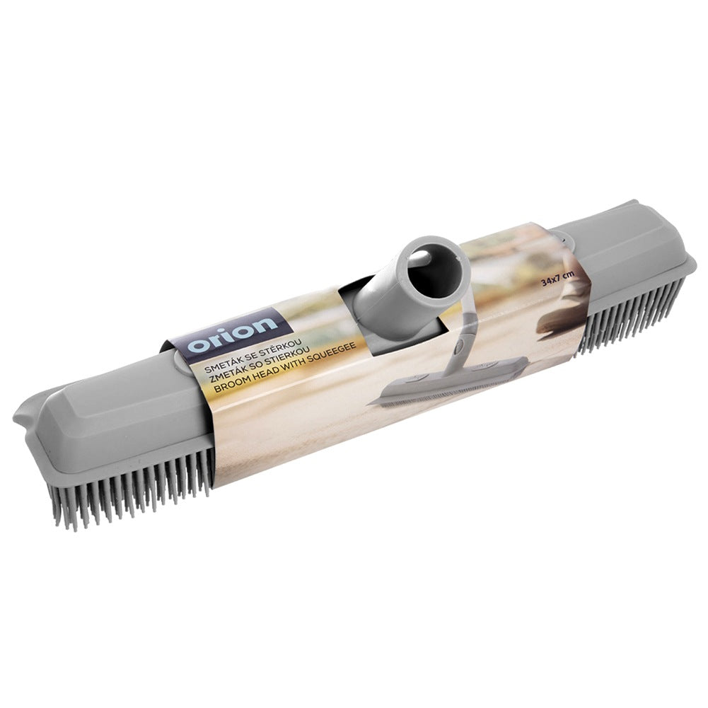 Rubber broom brush CLEAN SYSTEM 34 cm