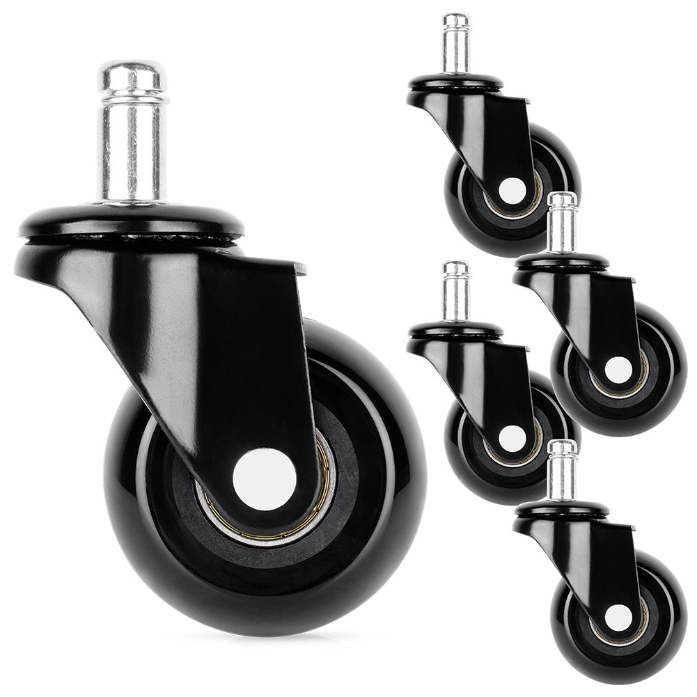 Rubber chair wheels 5 cm / 11 mm 5 pcs.